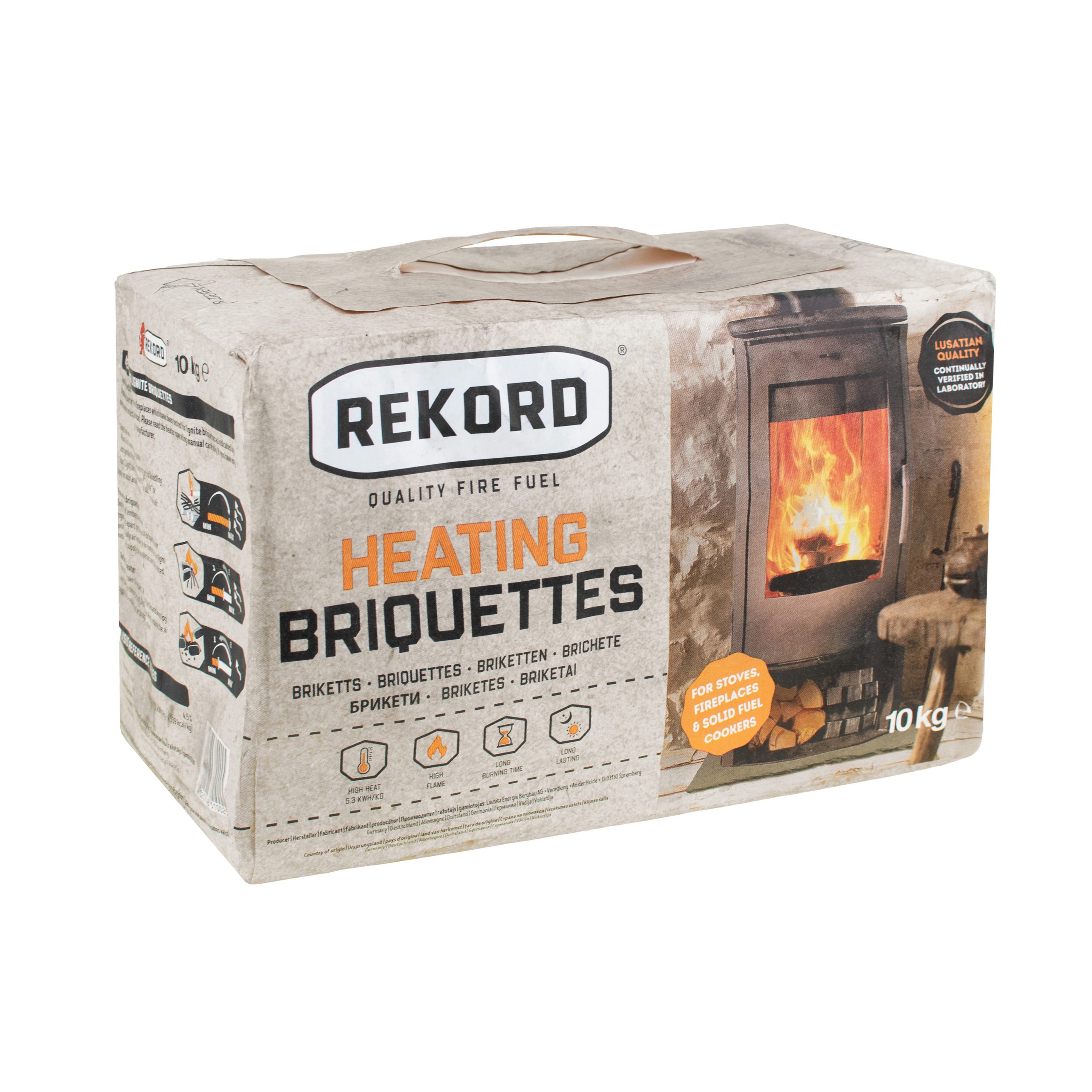 Rekord bruinkoolbriketten afhalen